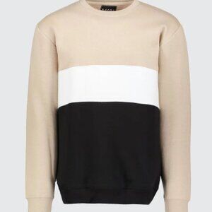 Boohooman Men's Color Block Crew Neck Sweater - S